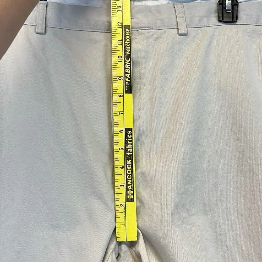 POLO‎ RALPH LAUREN Pants Men's Size 50B Beige Cotton Flat Front Chino High-Rise